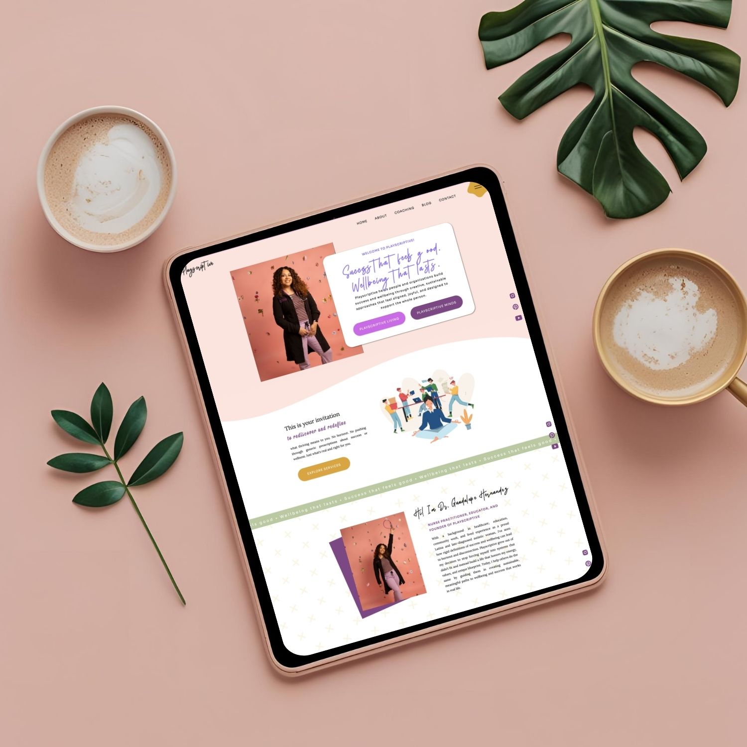 Custom Coaching Website For Professional Development Coach