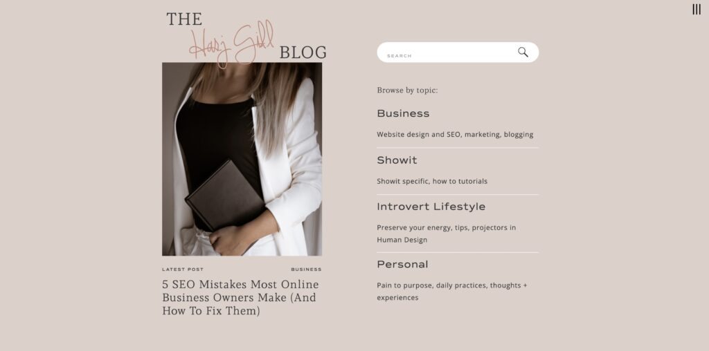 Blog content categories to plan a blog