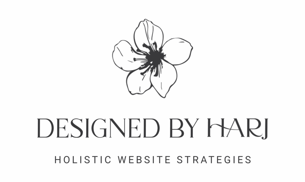 Designed by harj horizontal logo