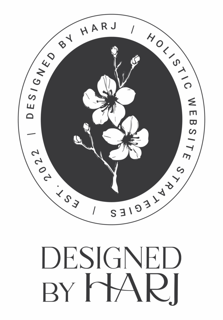 Designed by harj primary logo
