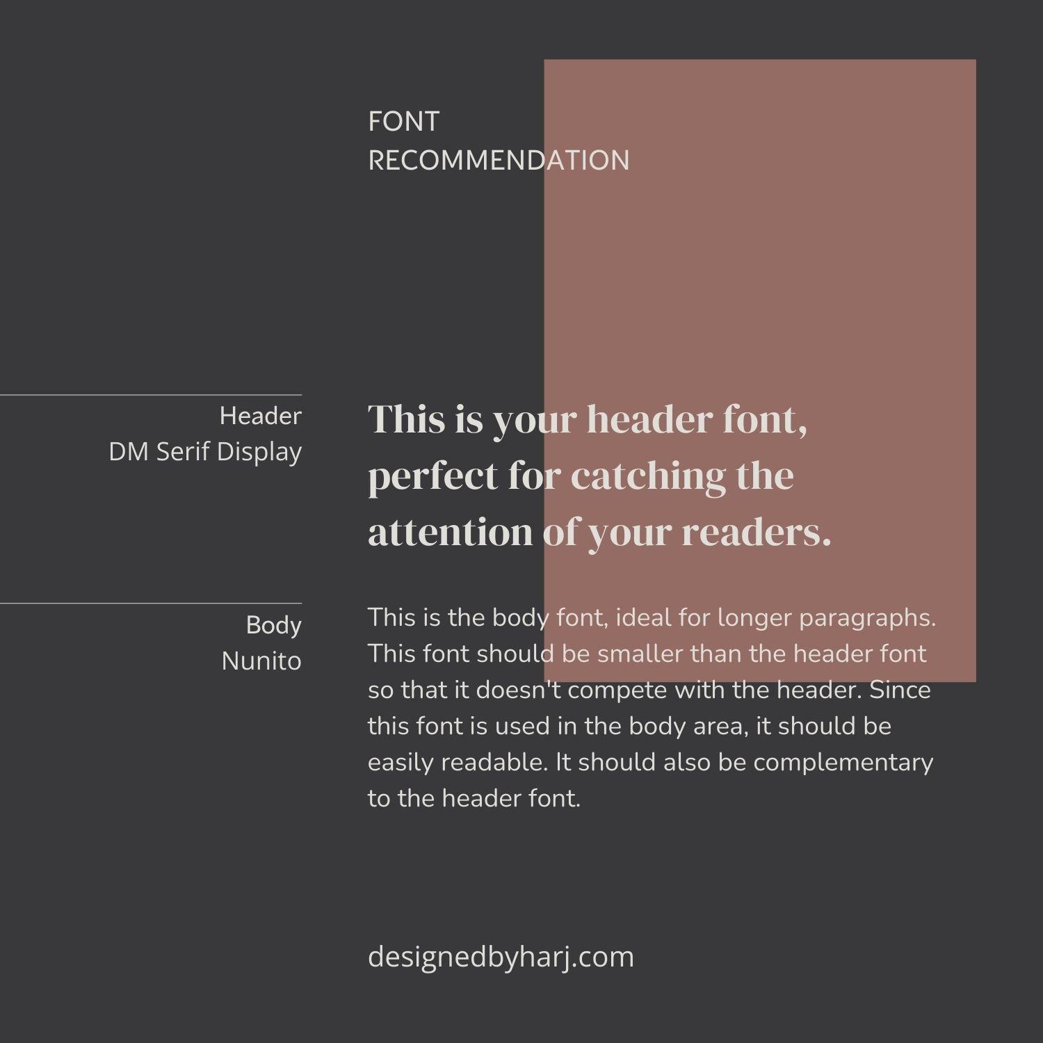 Dm Display Font Family Example 10 Best Google Font Pairings for Websites