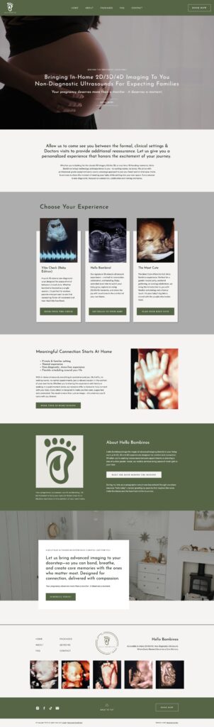 Home page website design