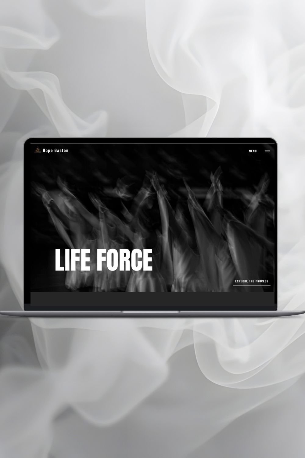 website design screenshot of homepage